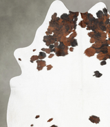 Tricolor XX-Large Brazilian Cowhide Rug 7'10"H x 6'6"W #B29806 by Hudson Hides