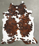 Tricolor XX-Large Brazilian Cowhide Rug 8'6"H x 6'11"W #B29807 by Hudson Hides