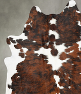 Tricolor XX-Large Brazilian Cowhide Rug 8'6"H x 6'11"W #B29807 by Hudson Hides