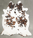 Tricolor XX-Large Brazilian Cowhide Rug 8'1"H x 6'9"W #B29808 by Hudson Hides