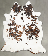 Tricolor XX-Large Brazilian Cowhide Rug 8'1"H x 6'9"W #B29808 by Hudson Hides