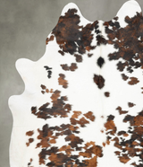Tricolor XX-Large Brazilian Cowhide Rug 8'1"H x 6'9"W #B29808 by Hudson Hides