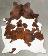 Tricolor XX-Large Brazilian Cowhide Rug 8'1"H x 6'3"W #B29810 by Hudson Hides
