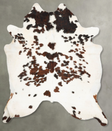 Tricolor XX-Large Brazilian Cowhide Rug 7'10"H x 6'7"W #B29811 by Hudson Hides