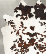 Tricolor XX-Large Brazilian Cowhide Rug 7'10"H x 6'7"W #B29811 by Hudson Hides
