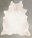 Champagne X-Large Brazilian Cowhide Rug 7'0"H x 5'10"W #B29812 by Hudson Hides