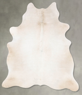 Champagne X-Large Brazilian Cowhide Rug 7'0"H x 5'10"W #B29812 by Hudson Hides