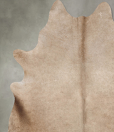 Champagne X-Large Brazilian Cowhide Rug 7'5"H x 6'5"W #B29819 by Hudson Hides