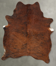 Medium Brindle Large Brazilian Cowhide Rug 6'9"H x 5'5"W #B29820 by Hudson Hides