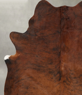 Medium Brindle Large Brazilian Cowhide Rug 6'9"H x 5'5"W #B29820 by Hudson Hides