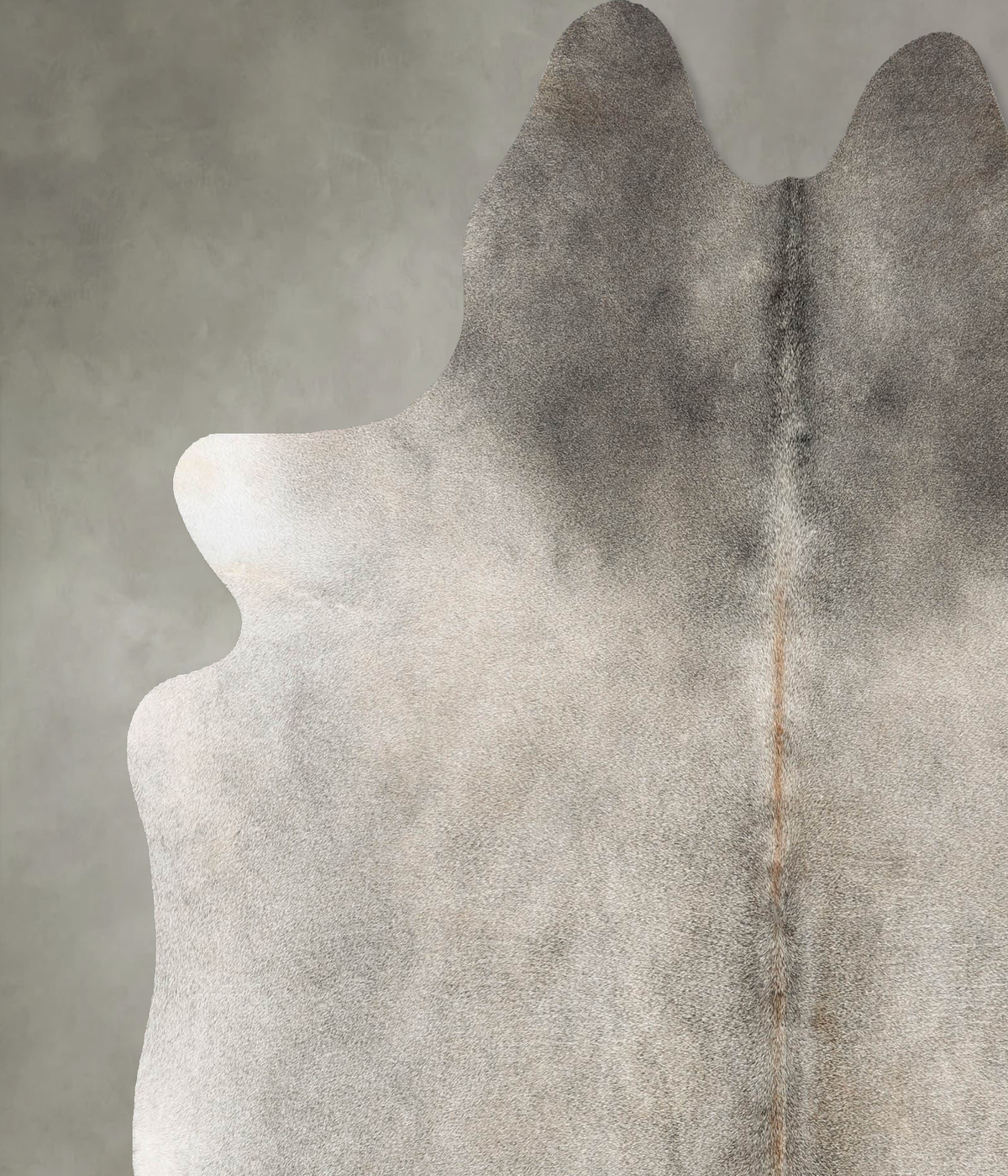 Grey with Beige X-Large Brazilian Cowhide Rug 6'10"H x 6'2"W #B29821 by Hudson Hides