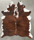 Tricolor Large Brazilian Cowhide Rug 6'9"H x 5'5"W #B29823 by Hudson Hides