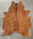 Medium Brindle Large Brazilian Cowhide Rug 6'11"H x 5'9"W #B29824 by Hudson Hides