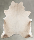 Champagne Large Brazilian Cowhide Rug 6'7"H x 5'11"W #B29825 by Hudson Hides