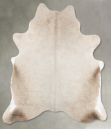 Champagne Large Brazilian Cowhide Rug 6'7"H x 5'11"W #B29825 by Hudson Hides