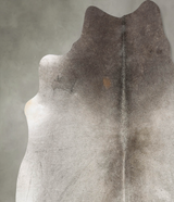 Medium Grey X-Large Brazilian Cowhide Rug 7'2"H x 6'6"W #B29826 by Hudson Hides