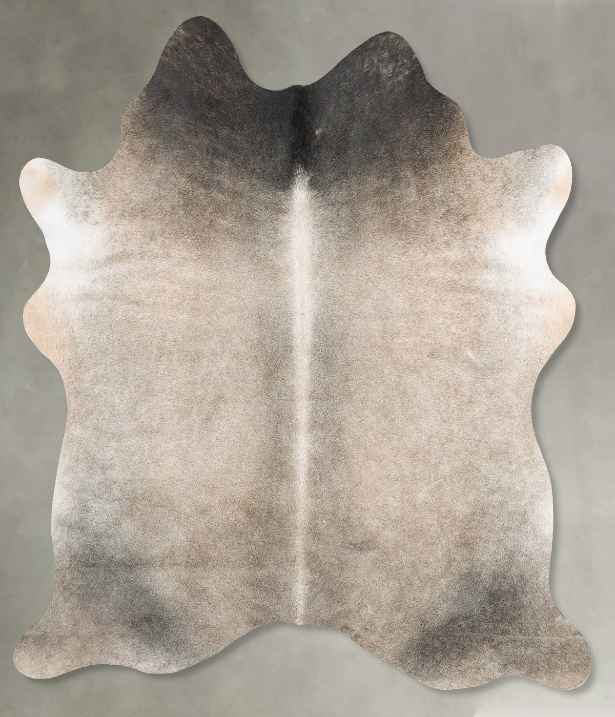 Grey with Beige Cowhide Rug #B29828
