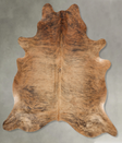Medium Brindle X-Large Brazilian Cowhide Rug 7'0"H x 6'5"W #B29830 by Hudson Hides