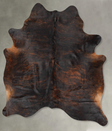 Dark Brindle X-Large Brazilian Cowhide Rug 7'3"H x 5'9"W #B29831 by Hudson Hides