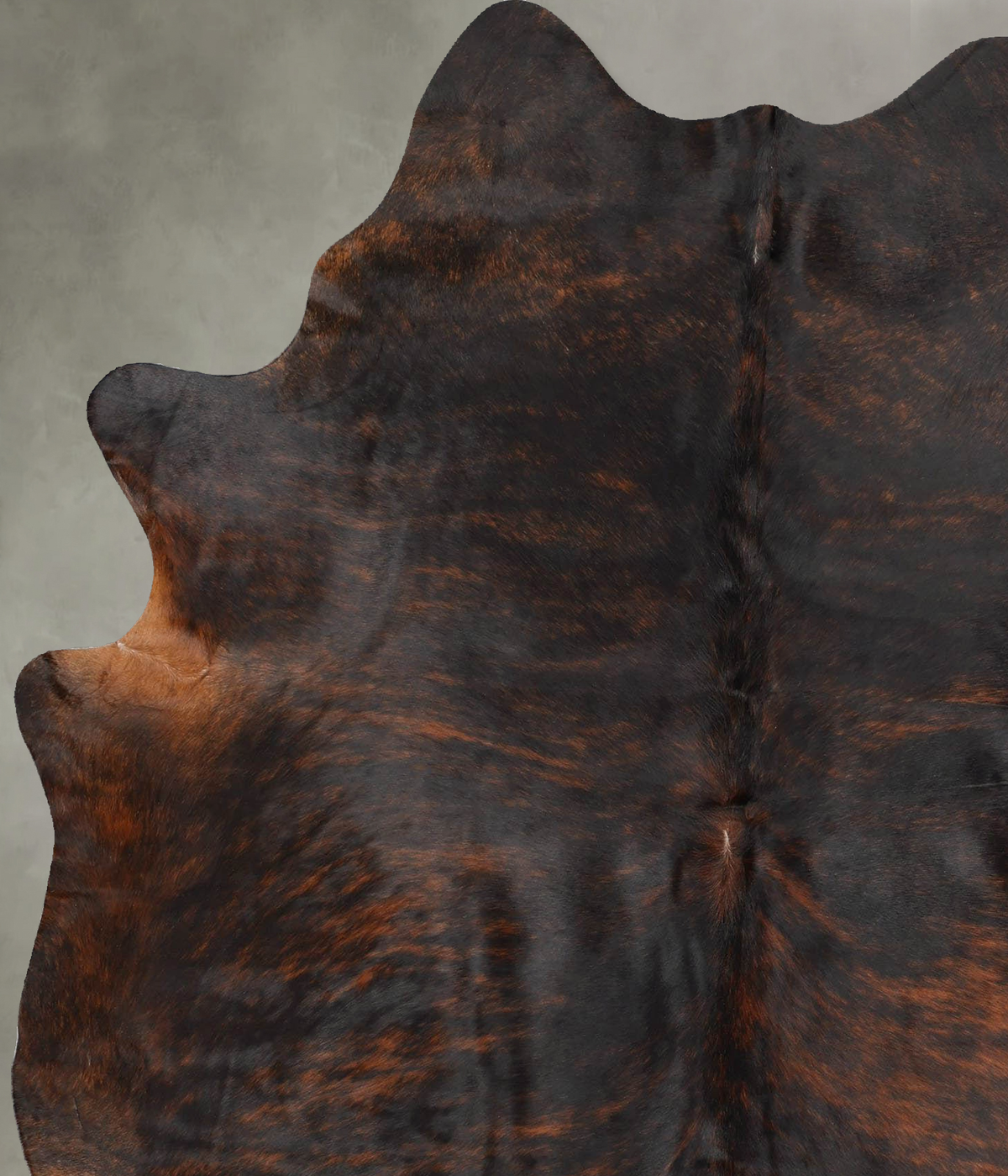 Dark Brindle X-Large Brazilian Cowhide Rug 7'3"H x 5'9"W #B29831 by Hudson Hides