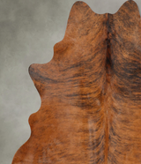 Medium Brindle X-Large Brazilian Cowhide Rug 7'5"H x 6'2"W #B29834 by Hudson Hides