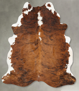 Tricolor X-Large Brazilian Cowhide Rug 7'6"H x 5'10"W #B29836 by Hudson Hides
