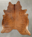 Medium Brindle XX-Large Brazilian Cowhide Rug 7'7"H x 6'9"W #B29837 by Hudson Hides
