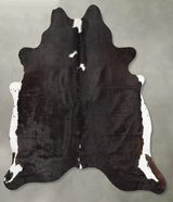 Black and White X-Large Brazilian Cowhide Rug 6'11"H x 6'6"W #B29838 by Hudson Hides