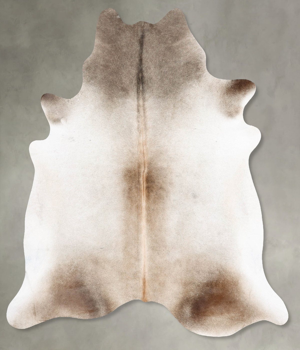 Grey with Beige Cowhide Rug #B29840