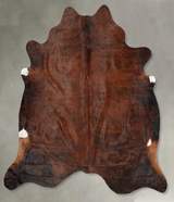 Dark Brindle XX-Large Brazilian Cowhide Rug 7'3"H x 7'3"W #B29842 by Hudson Hides