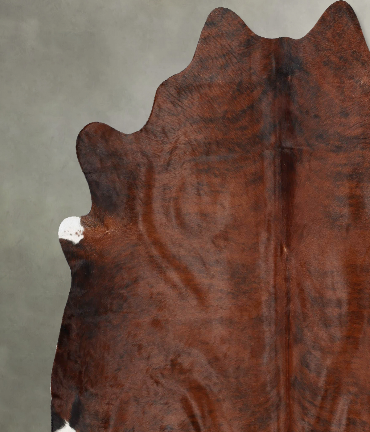 Dark Brindle XX-Large Brazilian Cowhide Rug 7'3"H x 7'3"W #B29842 by Hudson Hides