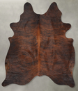 Dark Brindle X-Large Brazilian Cowhide Rug 7'10"H x 6'4"W #B29845 by Hudson Hides