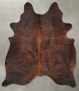 Dark Brindle X-Large Brazilian Cowhide Rug 7'10"H x 6'4"W #B29845 by Hudson Hides