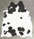 Black and White Large Brazilian Cowhide Rug 6'0"H x 5'0"W #B29848 by Hudson Hides