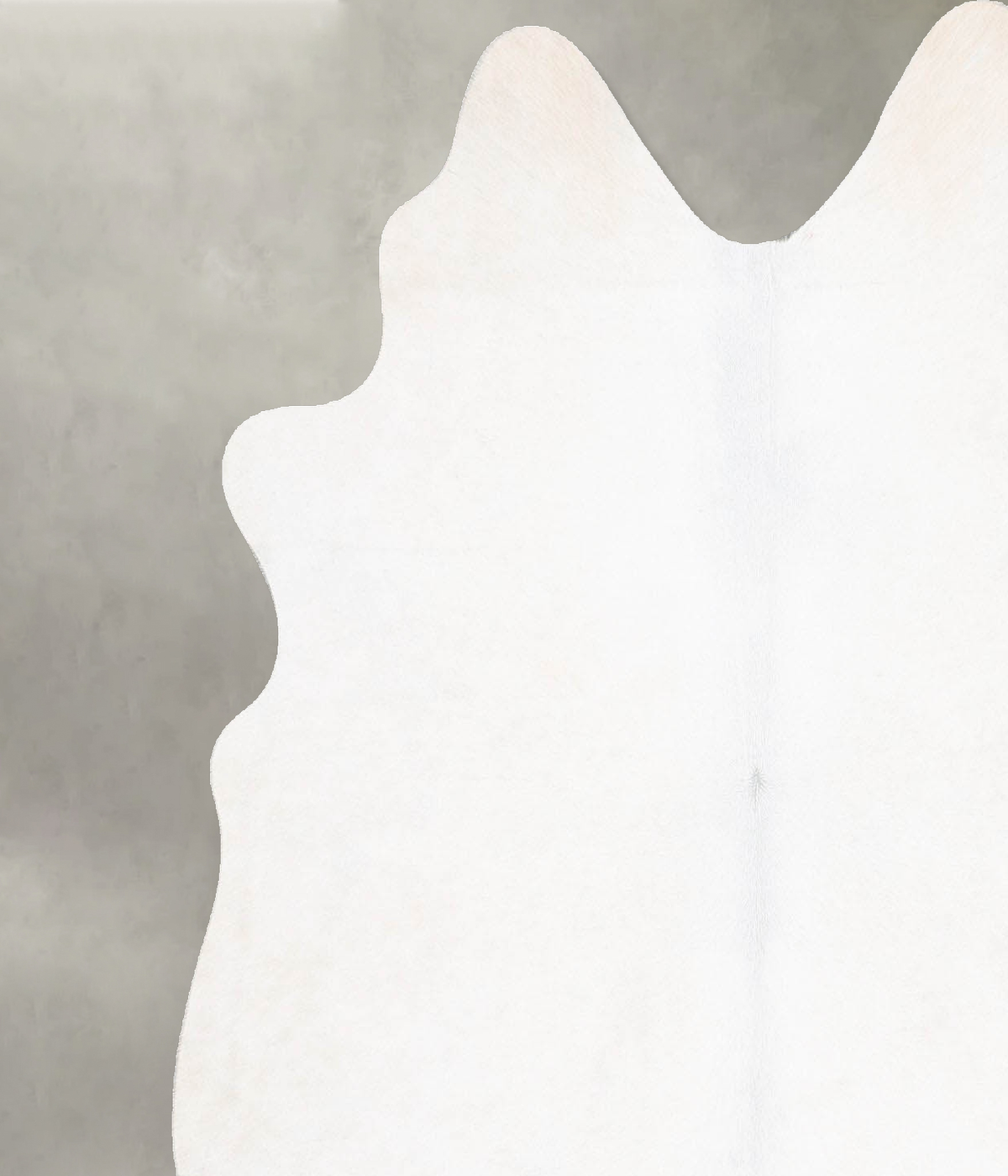 Solid White Medium Brazilian Cowhide Rug 5'6"H x 4'10"W #B29850 by Hudson Hides