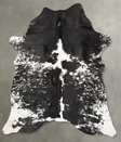 Black and White Medium Brazilian Cowhide Rug 6'2"H x 4'10"W #B29851 by Hudson Hides