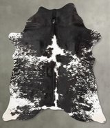 Black and White Medium Brazilian Cowhide Rug 6'2"H x 4'10"W #B29851 by Hudson Hides