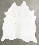 Ivory with Beige XX-Large Brazilian Cowhide Rug 8'10"H x 7'2"W #B29853 by Hudson Hides