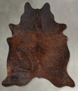 Dark Brindle X-Large Brazilian Cowhide Rug 7'8"H x 6'3"W #B29854 by Hudson Hides