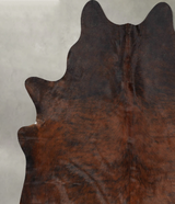 Dark Brindle X-Large Brazilian Cowhide Rug 7'8"H x 6'3"W #B29854 by Hudson Hides
