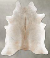Grey with Beige X-Large Brazilian Cowhide Rug 7'3"H x 6'6"W #B29859 by Hudson Hides