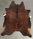 Dark Brindle X-Large Brazilian Cowhide Rug 7'7"H x 6'5"W #B29861 by Hudson Hides