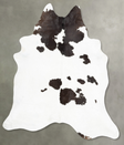 Black and White XX-Large Brazilian Cowhide Rug 8'1"H x 7'0"W #B29863 by Hudson Hides