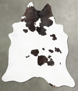 Black and White XX-Large Brazilian Cowhide Rug 8'1"H x 7'0"W #B29863 by Hudson Hides