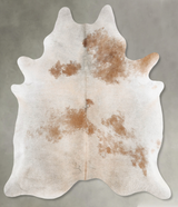 Grey with Beige XX-Large Brazilian Cowhide Rug 8'9"H x 7'4"W #B29864 by Hudson Hides