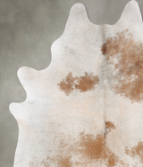 Grey with Beige XX-Large Brazilian Cowhide Rug 8'9"H x 7'4"W #B29864 by Hudson Hides
