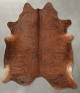 Medium Brindle X-Large Brazilian Cowhide Rug 7'2"H x 6'4"W #B29867 by Hudson Hides