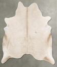 Champagne X-Large Brazilian Cowhide Rug 7'3"H x 6'6"W #B29868 by Hudson Hides