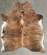 Medium Brindle Large Brazilian Cowhide Rug 6'4"H x 5'2"W #B29870 by Hudson Hides