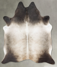 Grey with Beige X-Large Brazilian Cowhide Rug 7'5"H x 6'3"W #B29871 by Hudson Hides